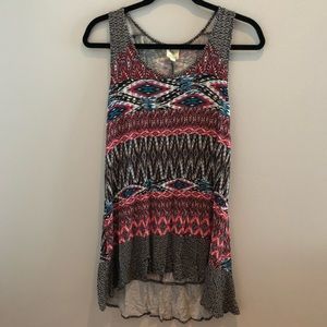 Anthropologie Tank Top Tribal Print Dress